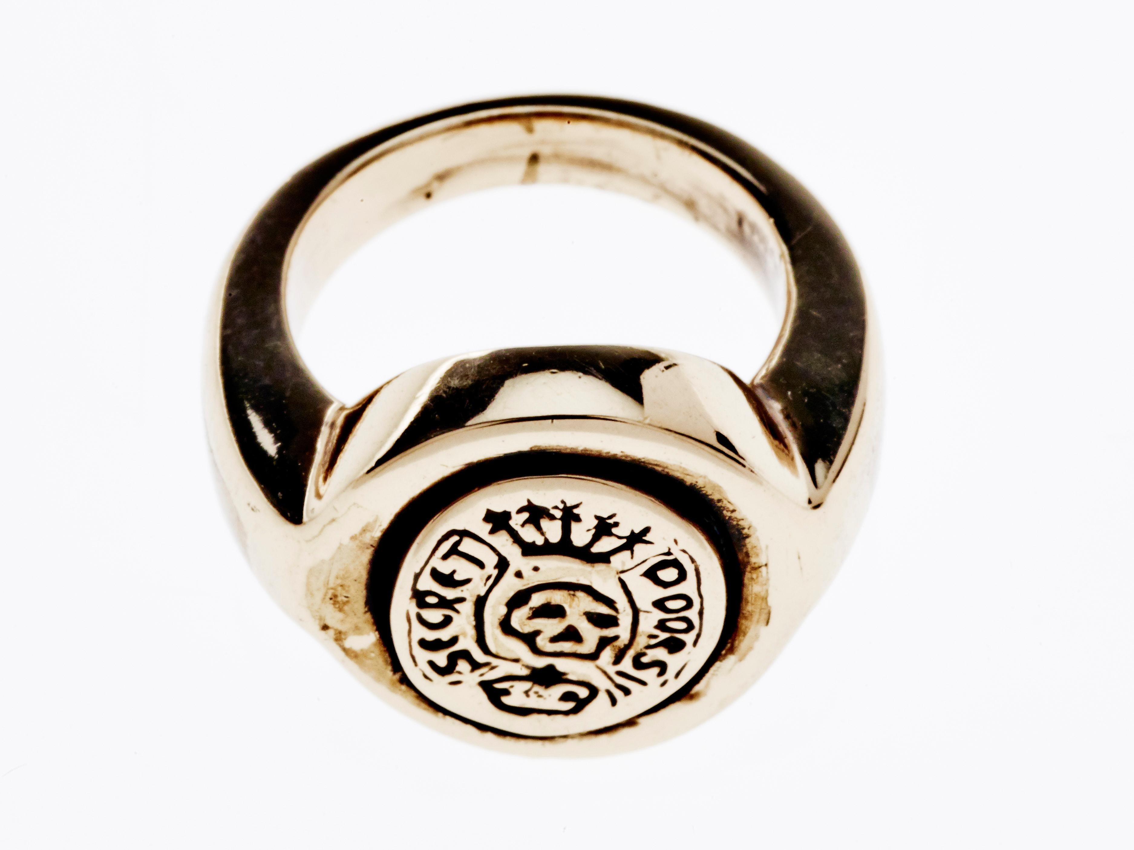 memento mori signet ring