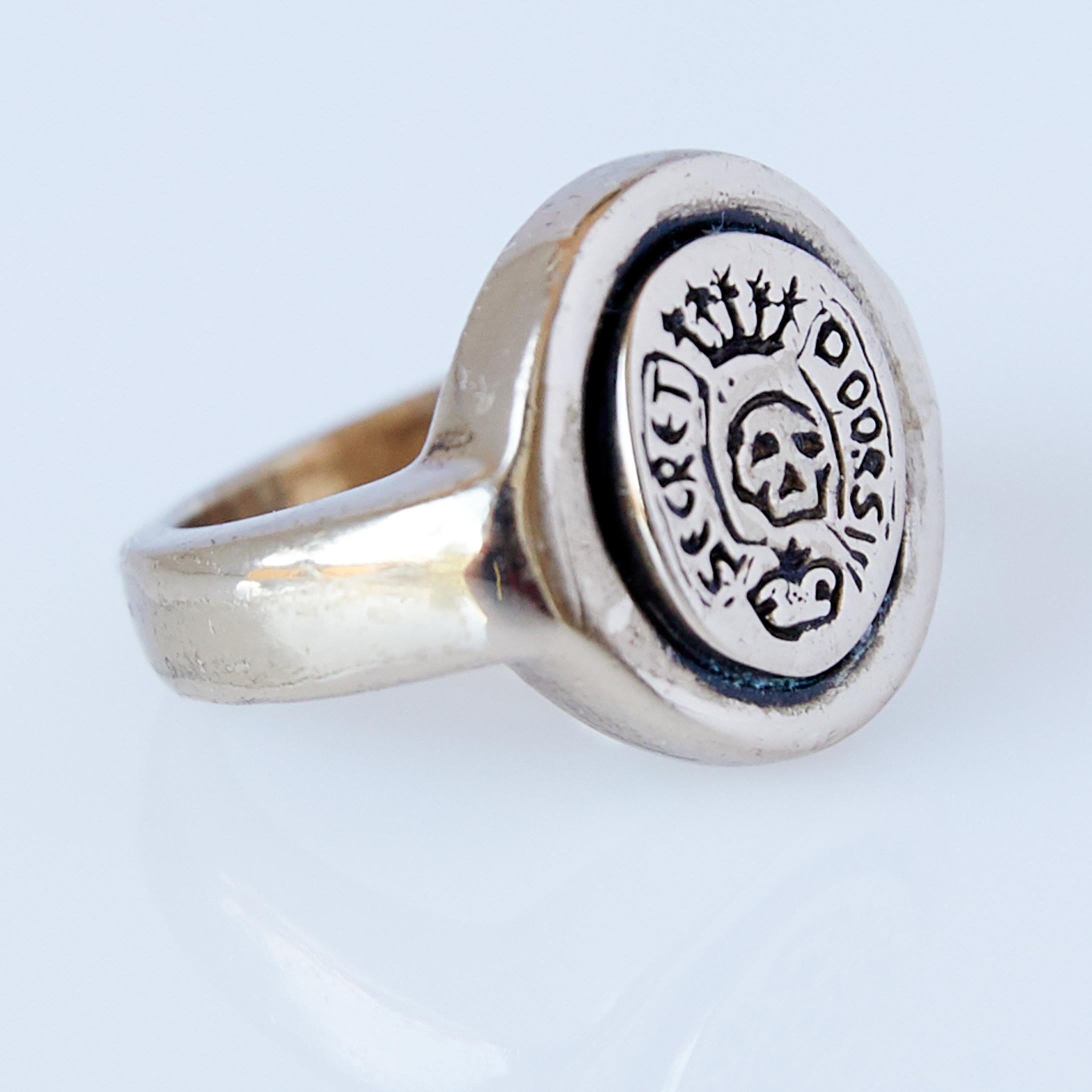 vintage memento mori ring