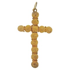 Vintage Gold Cross Pendant