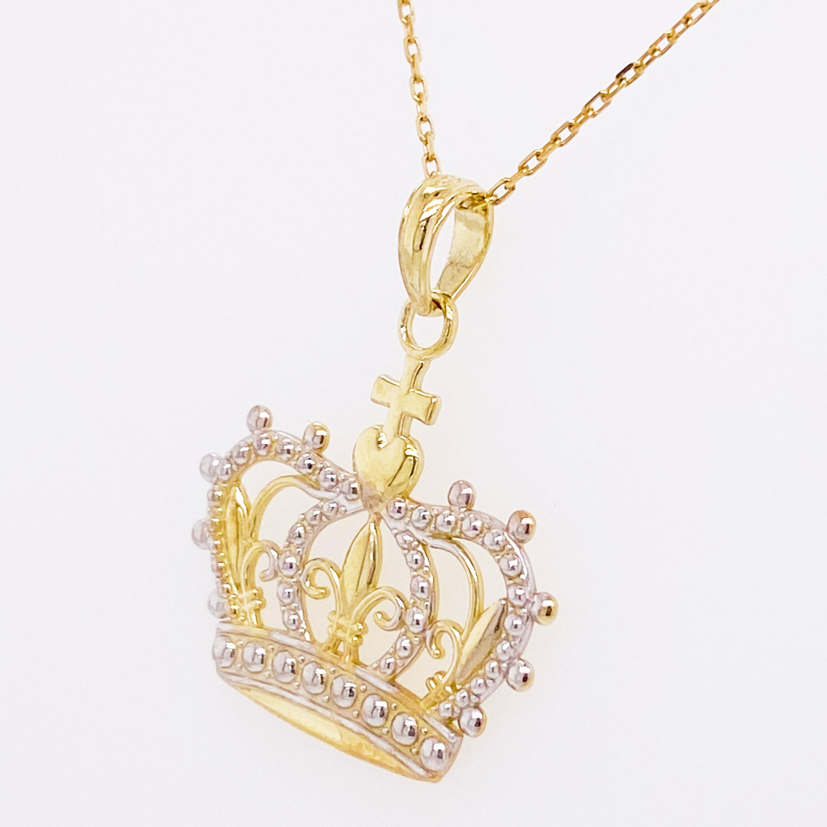 queen crown necklace