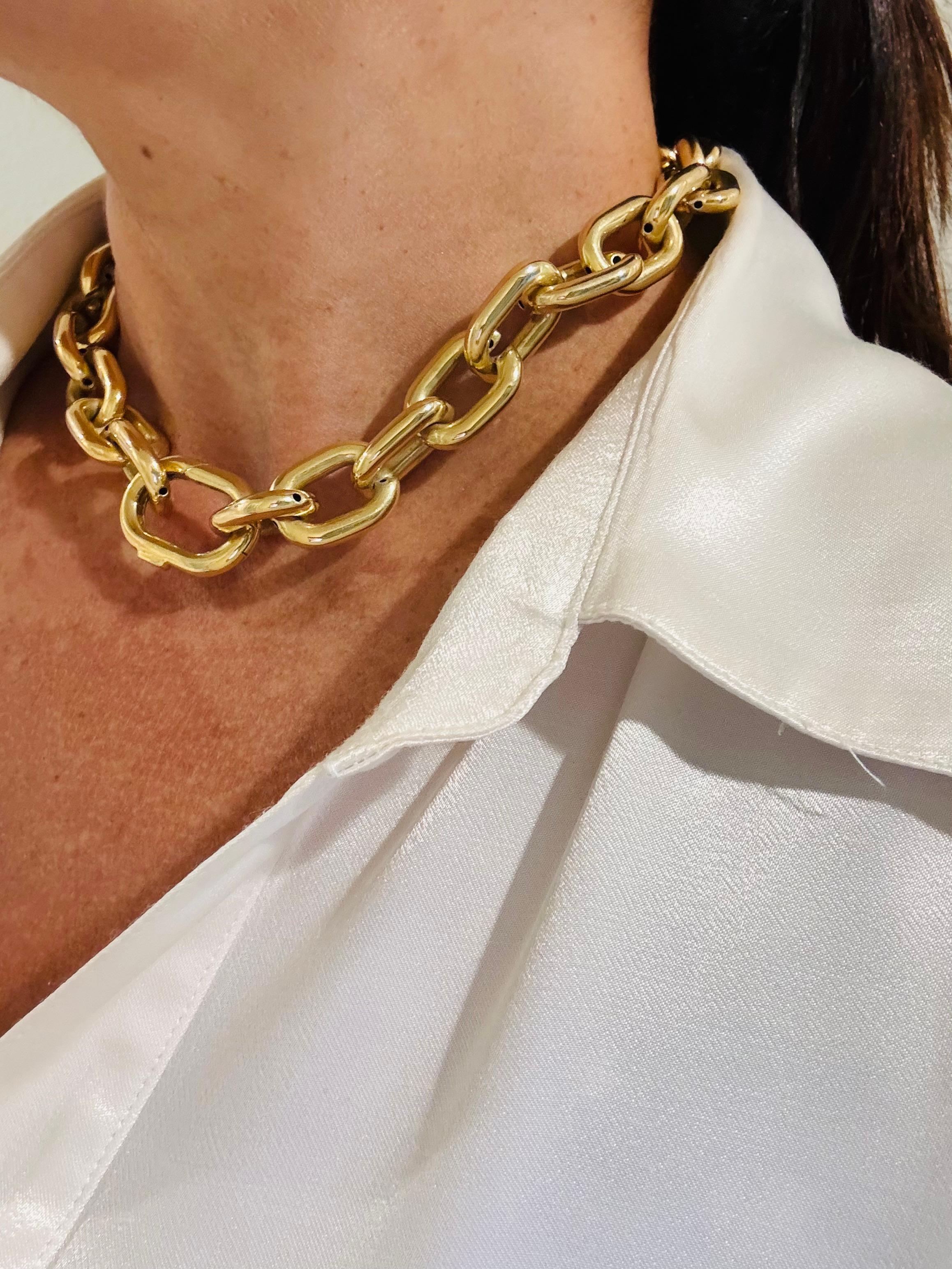 Collana cubana in oro in vendita 2