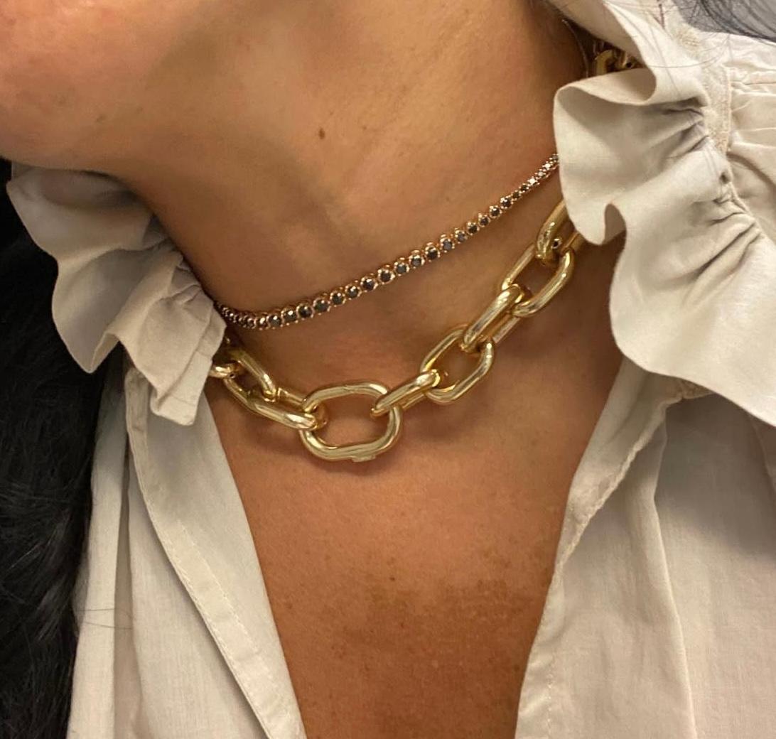 Collana cubana in oro in vendita 1
