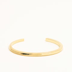 Solid 14k Gold Cuff Bracelet: Triangle to Square Transformation