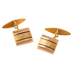 Boutons de manchette en or 1950S