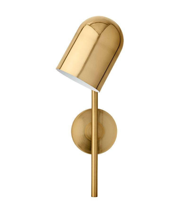 Modern Gold Cylinder Wall Lamp For Sale