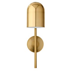Lampada da parete a cilindro d'oro