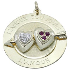 Gold Dankner Gemset Love Charm