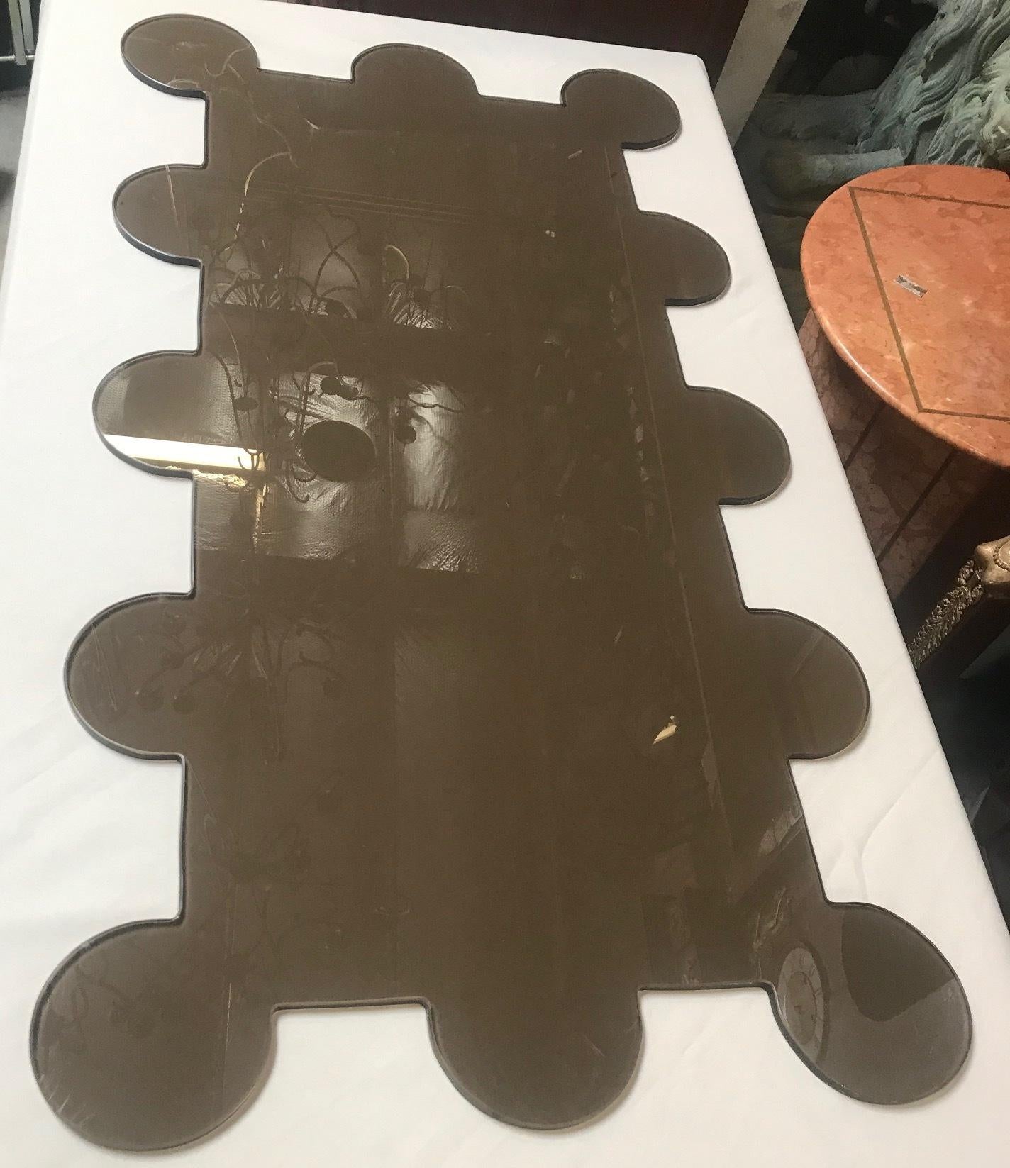 Gold Decorated Black Lacquer Coffee Table 9
