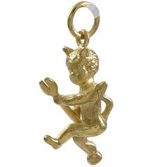 Gold Devil Charm