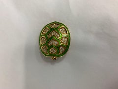 Gold, Diamond, and Enamel Turtle Brooch