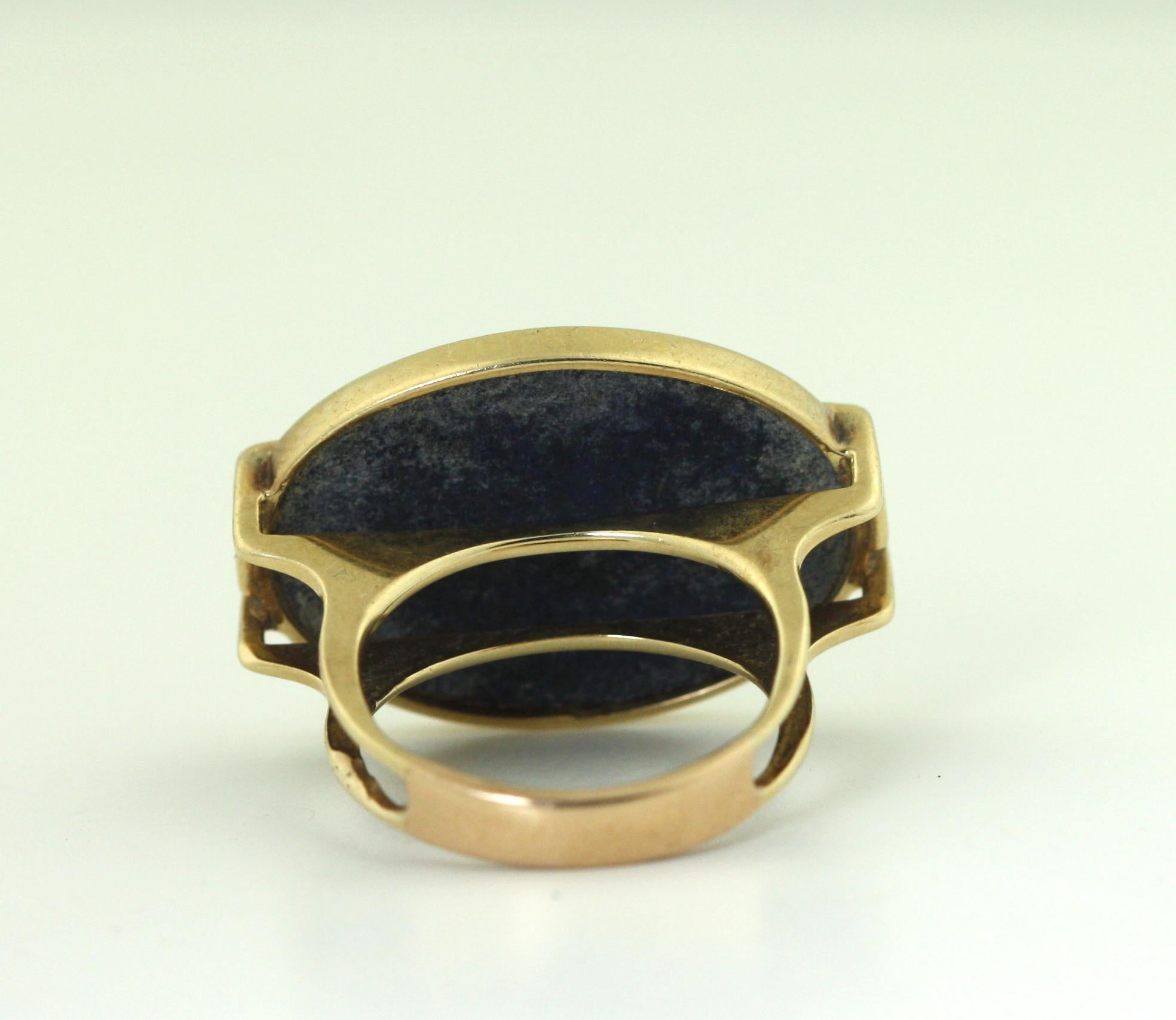Gold, Diamond and Lapis Lazuli Ring For Sale 1
