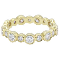 Anillo de oro con diamantes "Burbuja" 1,29 quilates