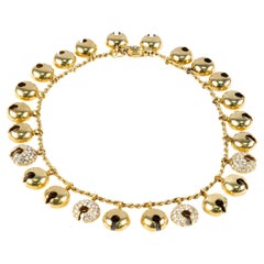 Collar Campanilla Oro Diamante