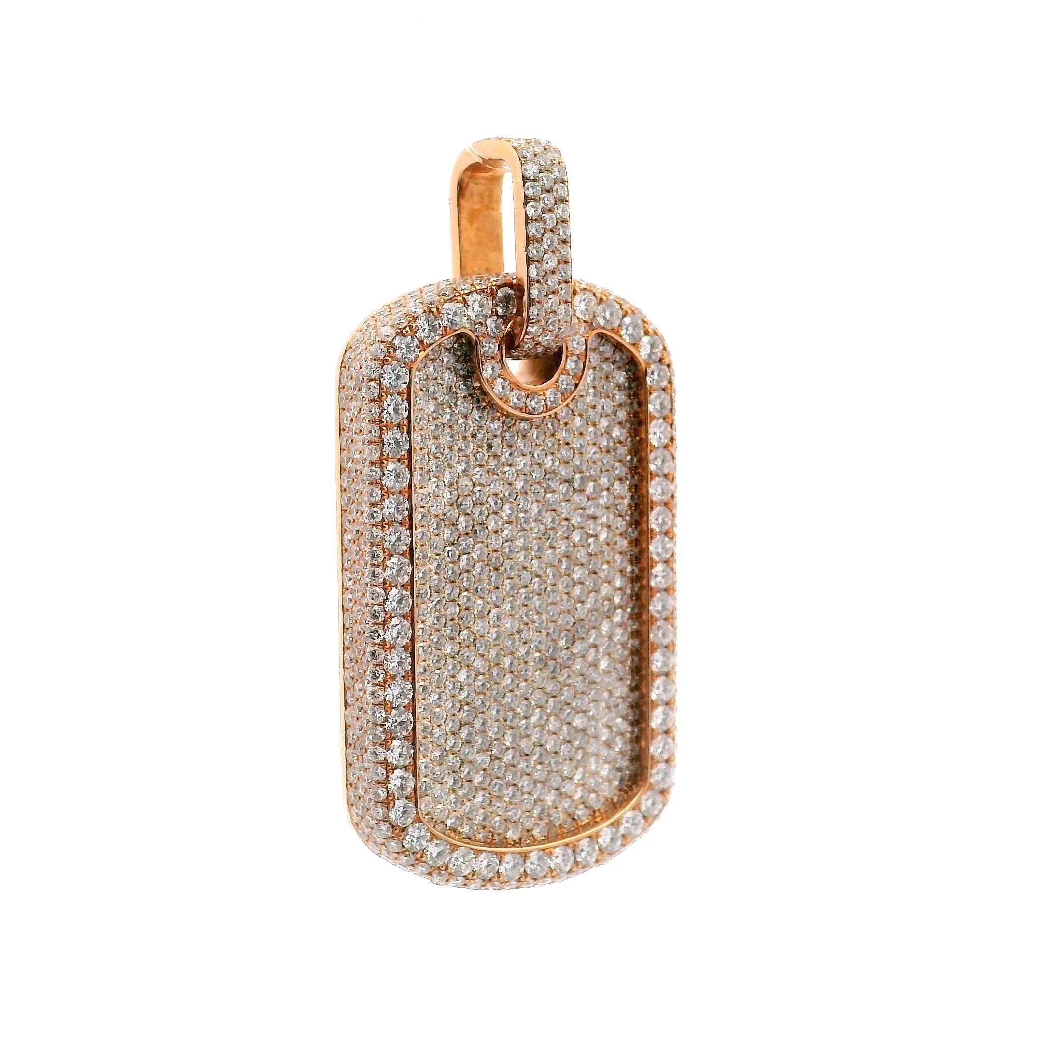 Pendentif chien en or avec diamant en vente 1