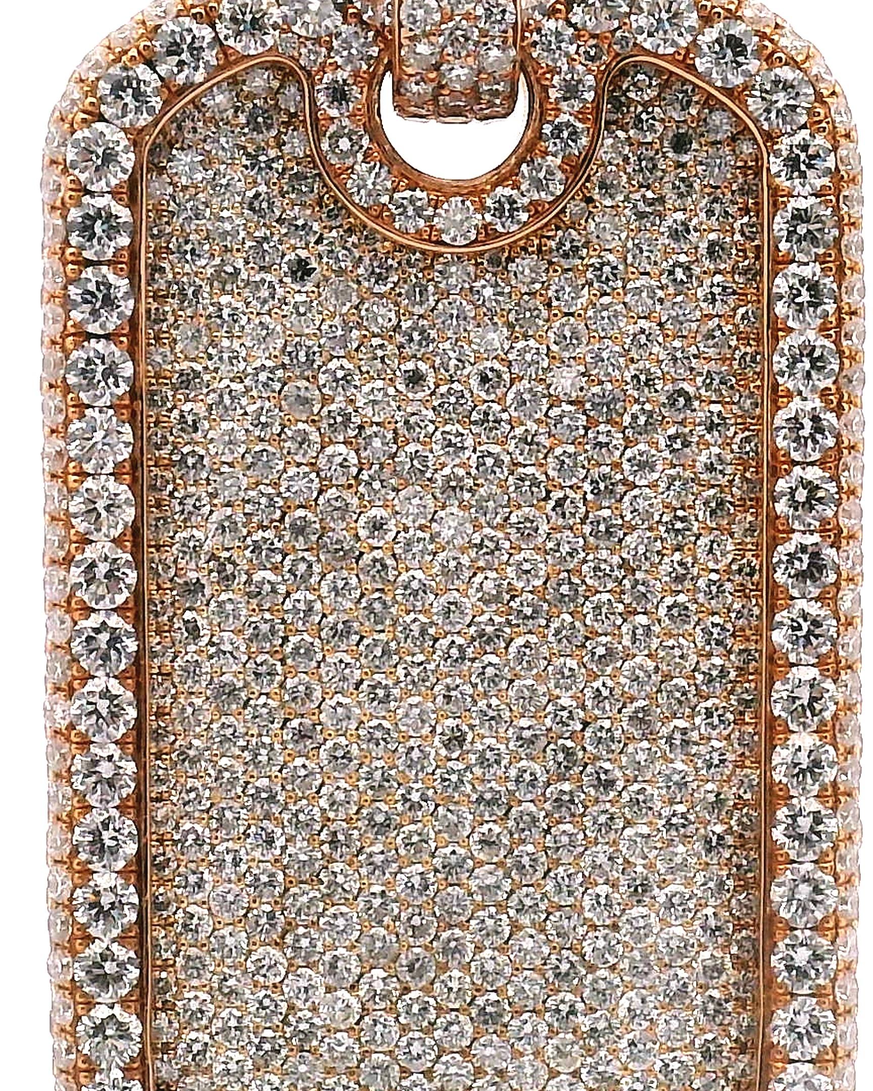 Pendentif chien en or avec diamant en vente 2