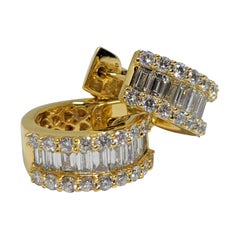 Gold Diamond Earrings