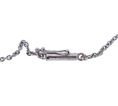 Gold Diamond Emerald Lavalier Necklace