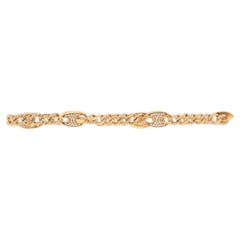 Gold Diamond Link Bracelet 1 Carat Total