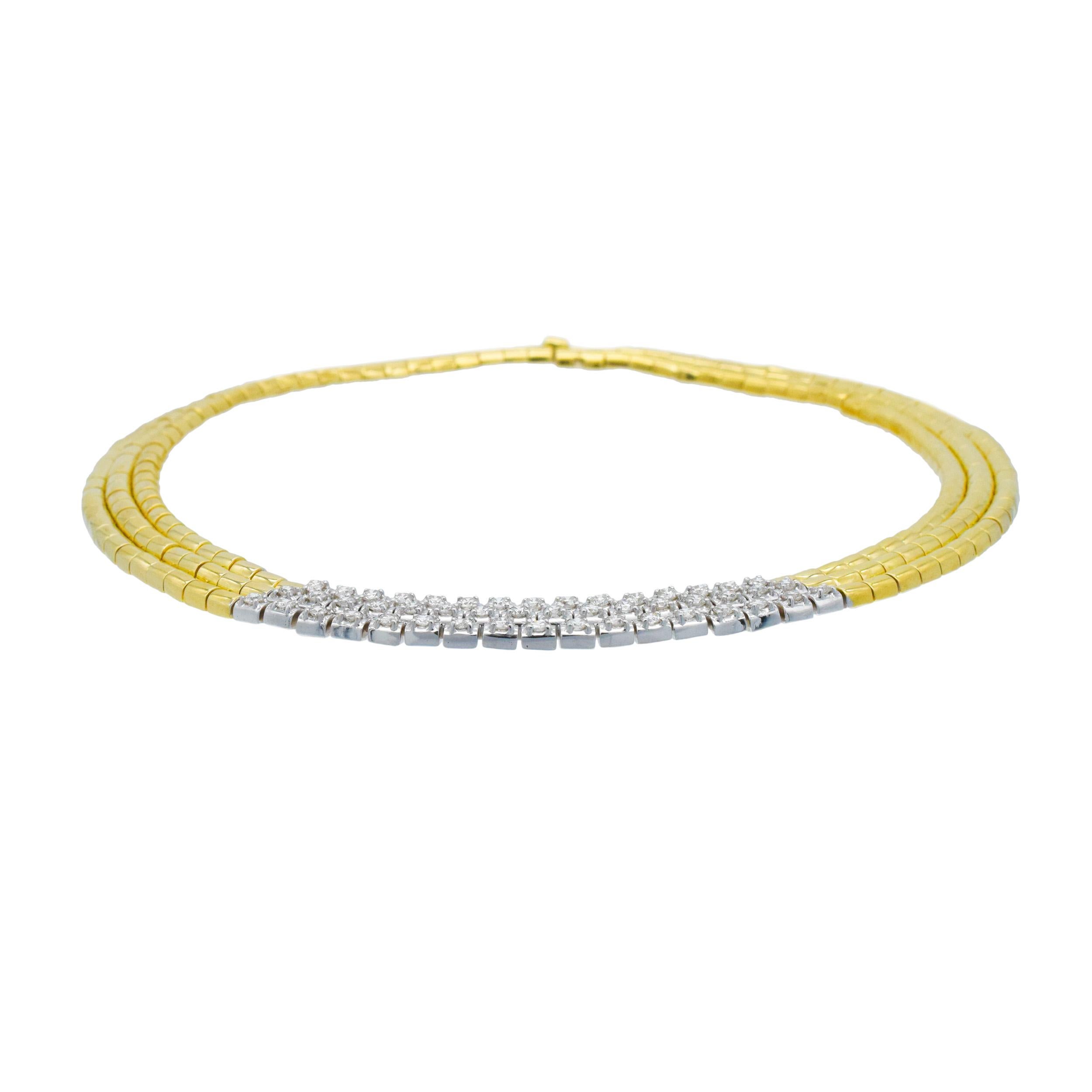 Gold & Diamant Halskette (Künstler*in) im Angebot