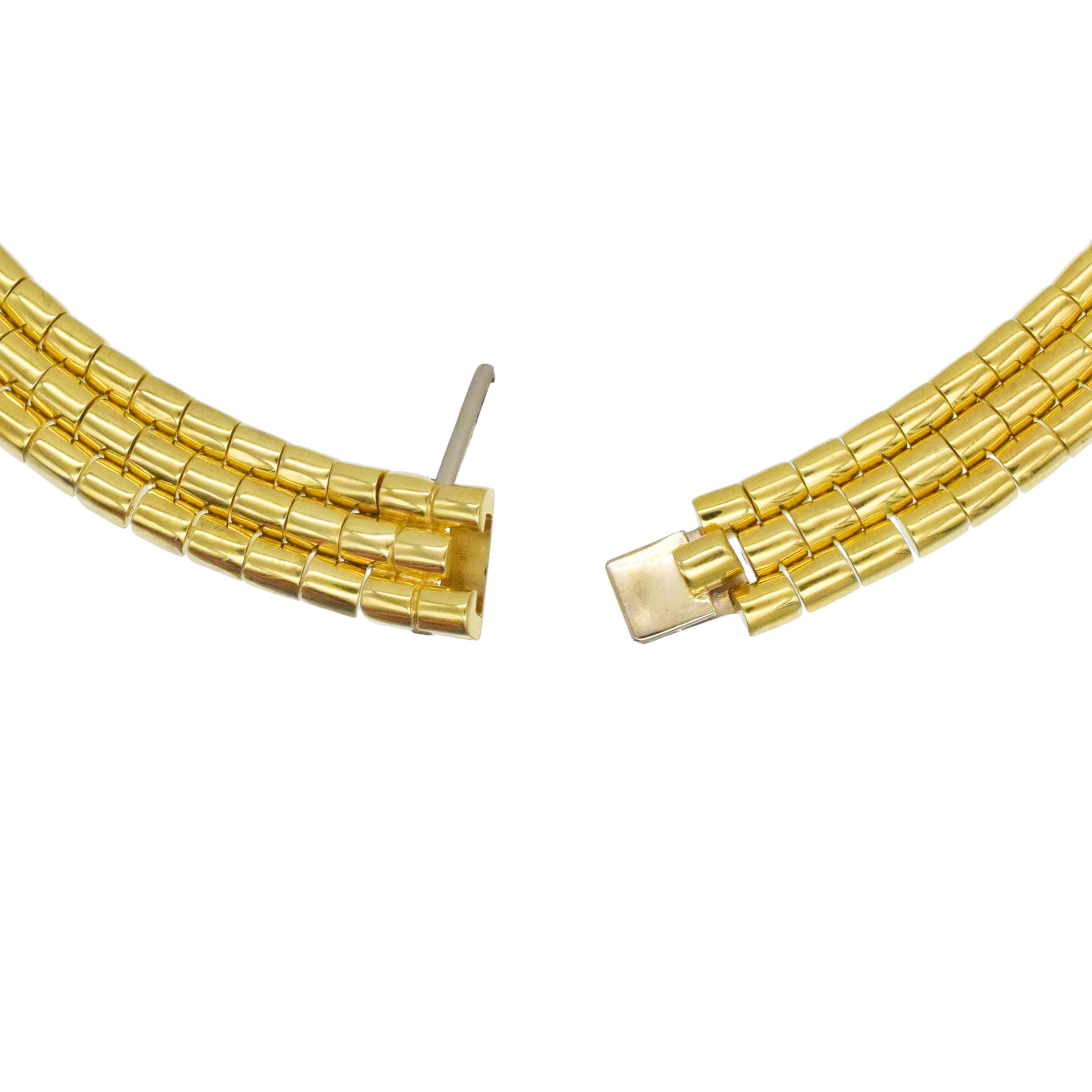Gold & Diamant Halskette im Zustand „Hervorragend“ im Angebot in New York, NY