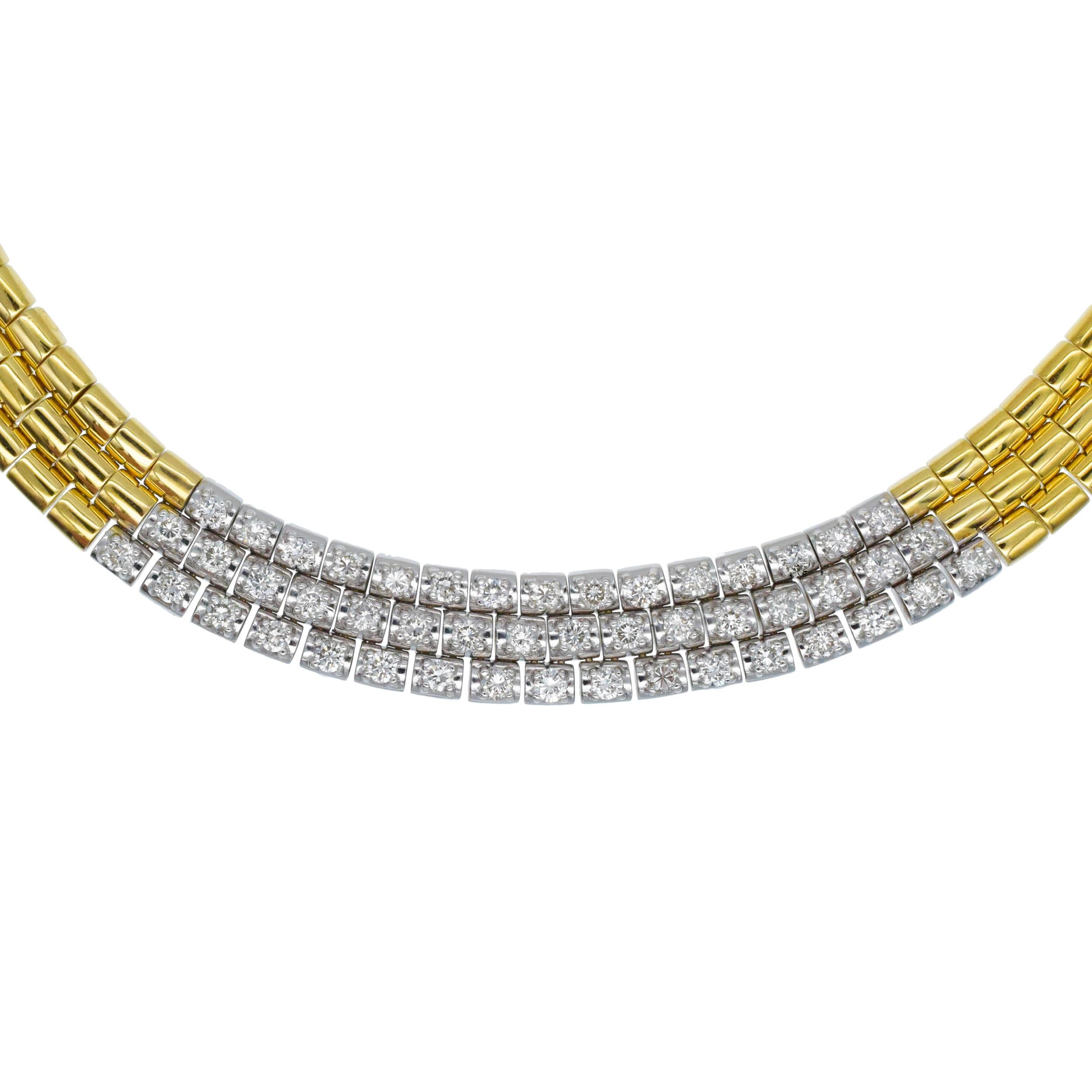 Gold & Diamant Halskette im Angebot 2
