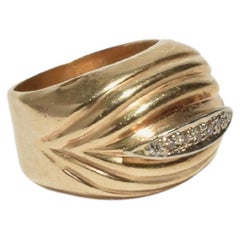 Bague Pinky en or et diamant