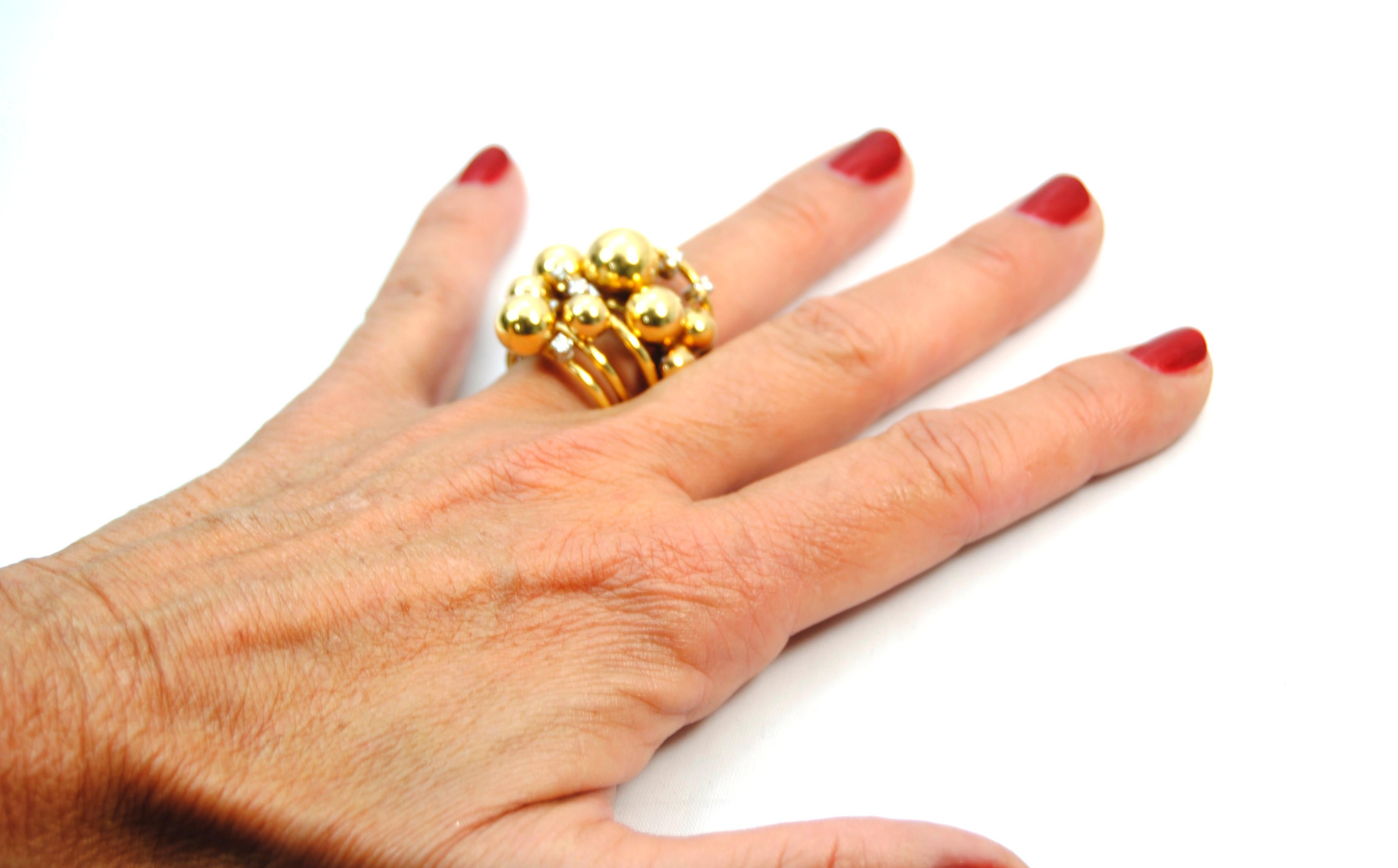 Women's Gold Diamond Ring K di Kuore