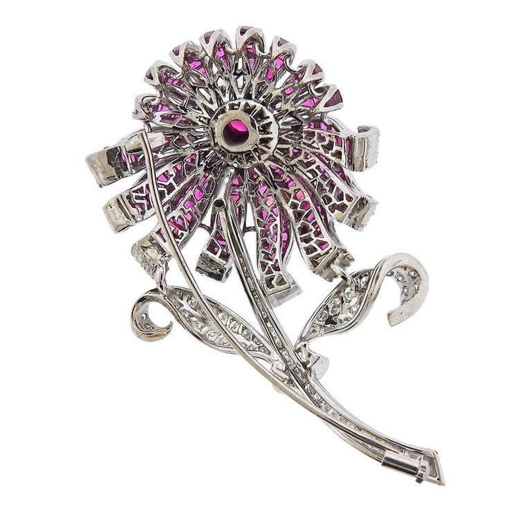 Seven Wolves Women's Austrian Crystal Flower Brooch - Multicolor Rhinestone Bridal Pin For Wedding & Dress