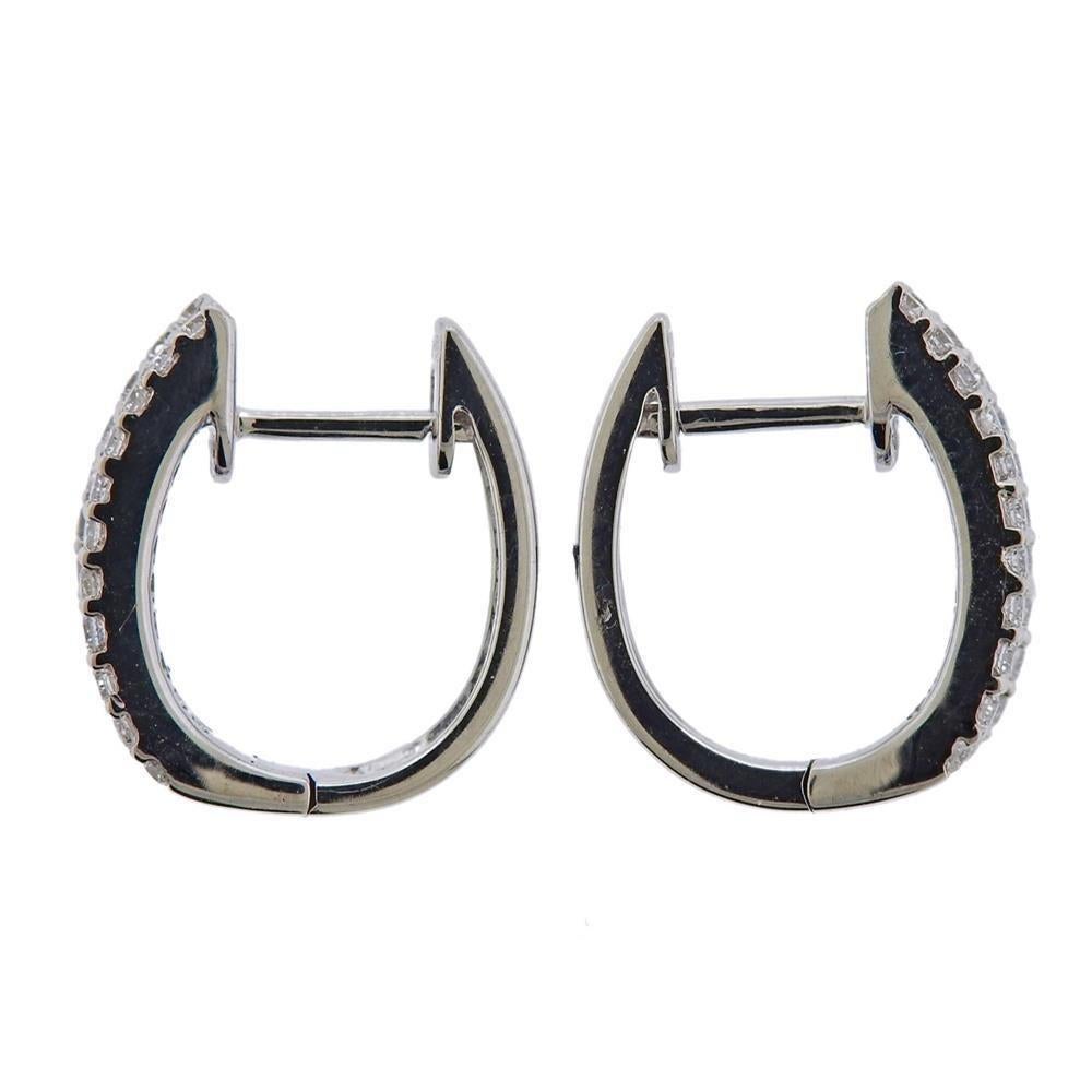 Boucles d'oreilles en or avec diamant et saphir Excellent état - En vente à New York, NY