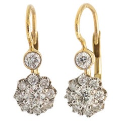 Gold Diamant Vintage Classic Ohrringe