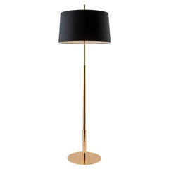 Gold Diana Floor Lamp by Federico Correa, Alfonso Milá, Miguel Milá