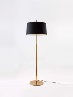 Gold Diana Mayor Floor Lamp by Federico Correa, Alfonso Milá, Miguel Milá