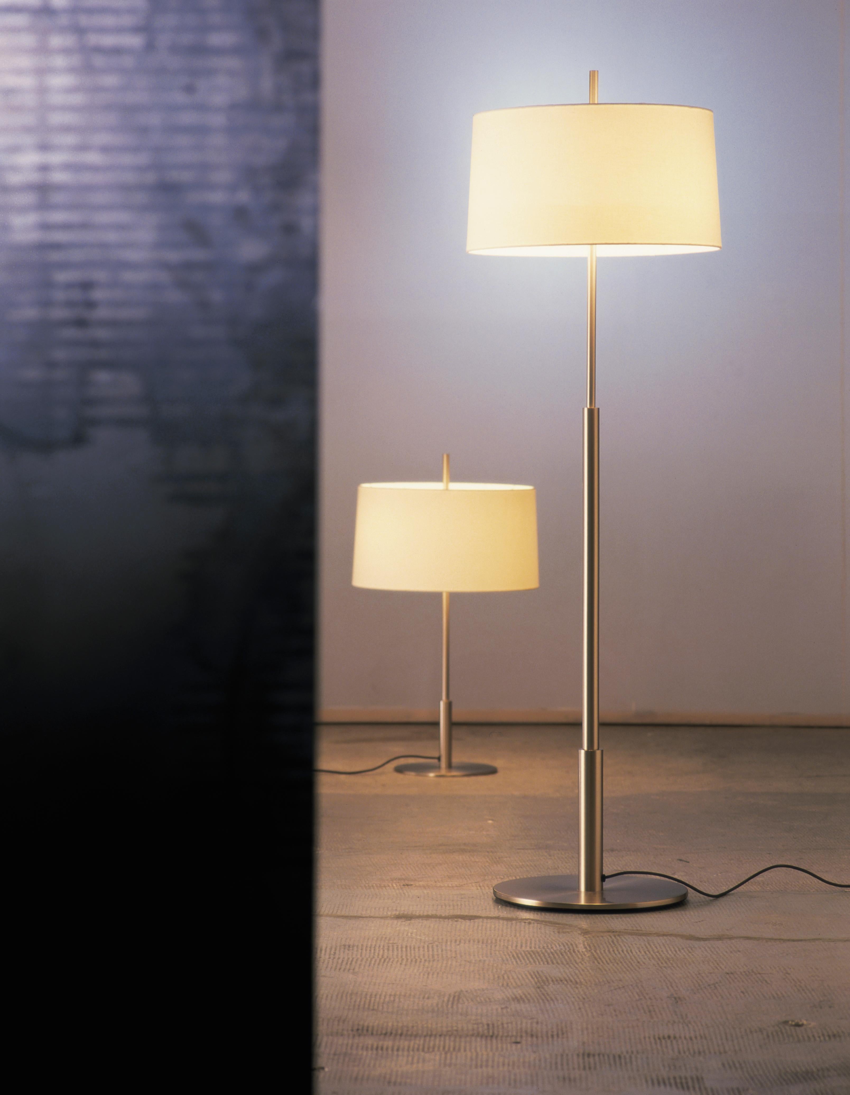 Gold Diana Mayor Floor Lamp by Federico Correa, Alfonso Milá, Miguel Milá In New Condition For Sale In Geneve, CH
