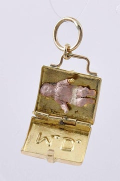 Gold Doctor Bag Charm with Baby Inside
