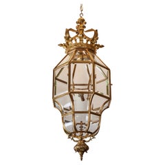 Gold Dore Bronze Octagon Shaped Lantern