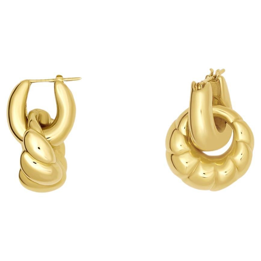 Gold Double Hoop Earrings
