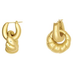 Gold Double Hoop Earrings