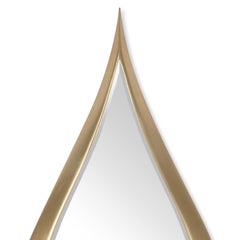 Goldtropfenspiegel aus massivem Mahagoniholz