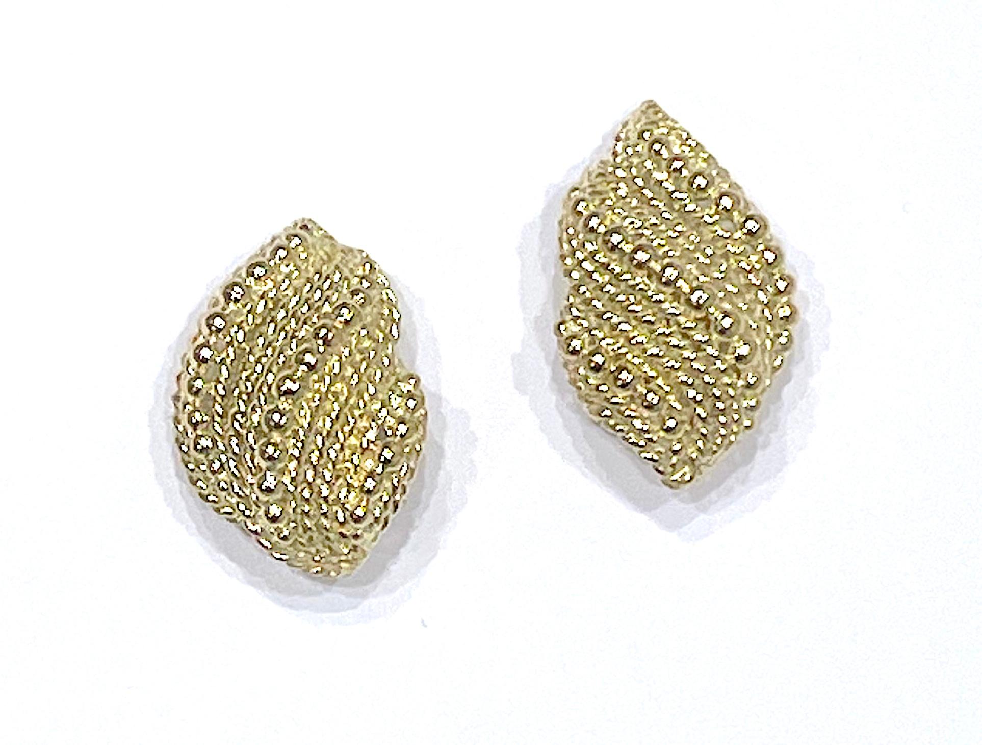 Gold Ear Clips by David Webb For Sale 3