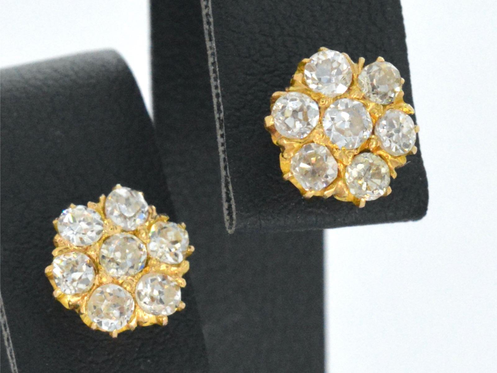Contemporary Gold Earrings with Diamond For Sale
