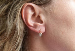 Pendientes de oro con diamantes aprox. 0,38ct, Rusia, 1927-1958