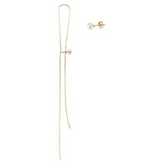 Gold Earwire and Freshwater Pearl Earring from Iosselliani