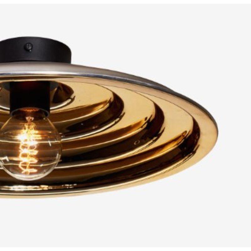 French Gold Echo Ceiling Light, Small by Radar For Sale