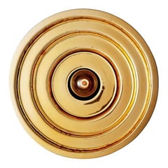 Goldfarbene Echo-Wandleuchte, klein von Radar