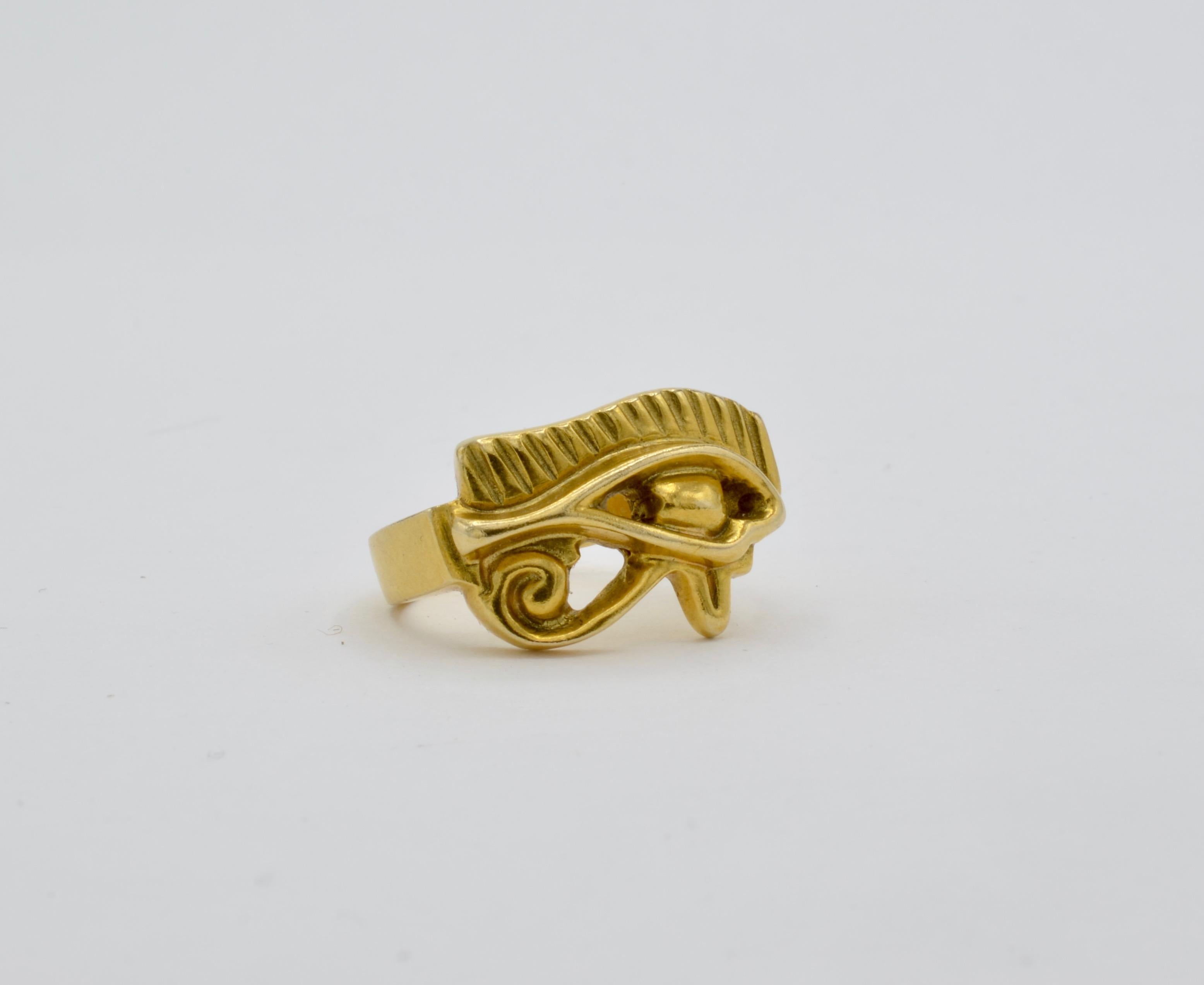 eye of horus ring gold