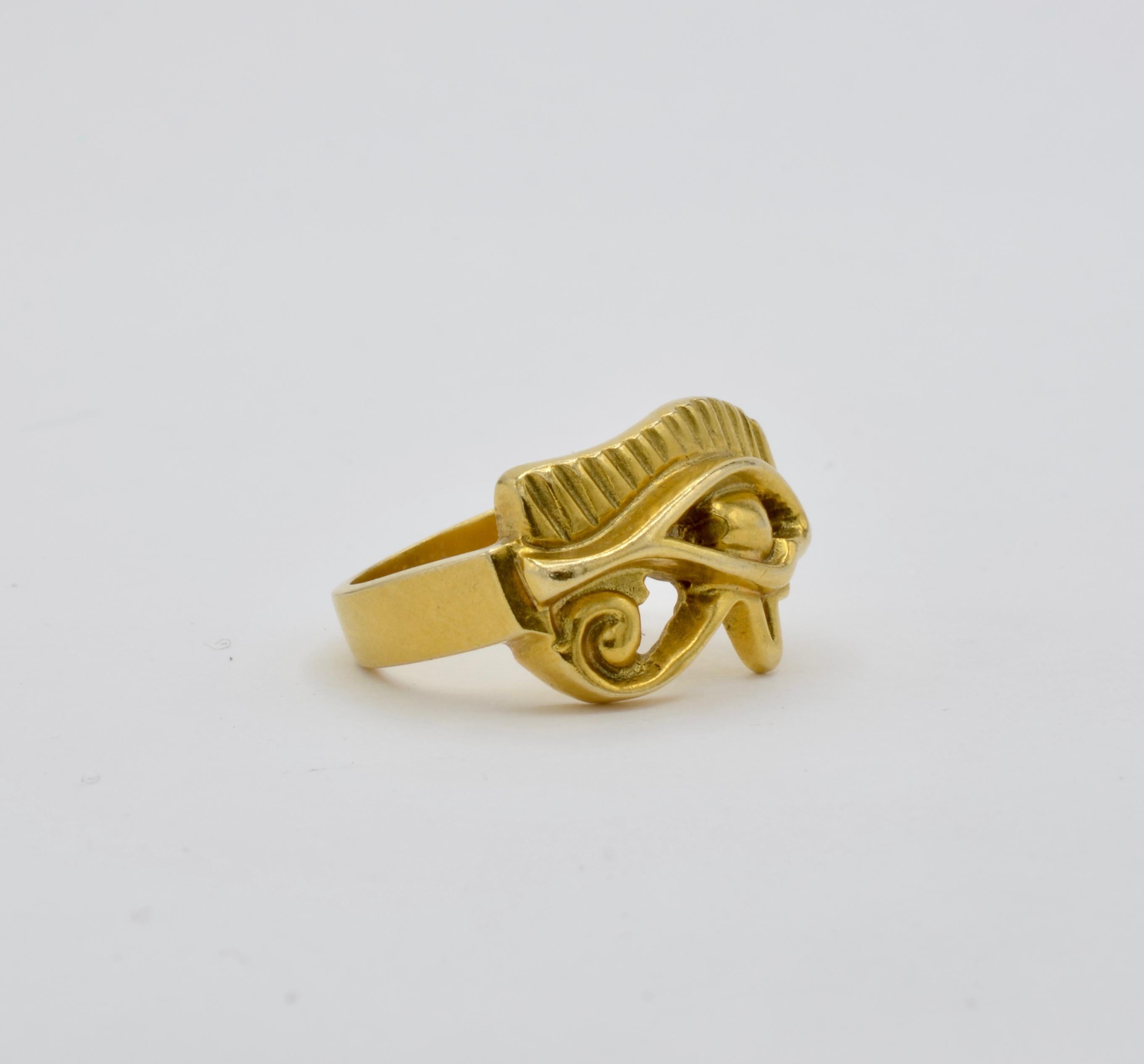 eye of horus gold ring