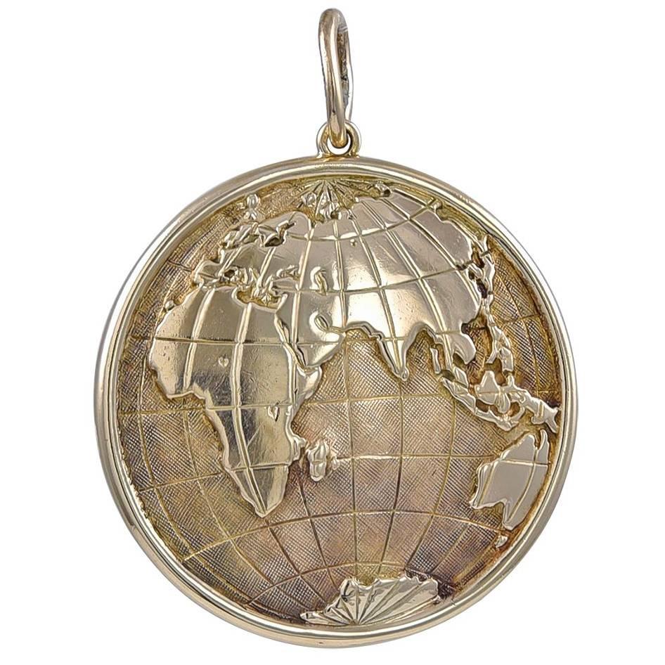 Globe Charm - 9 For Sale on 1stDibs | gold globe charm, globe 