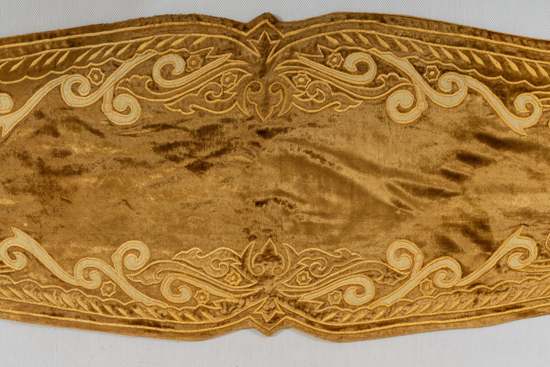 Contemporary Gold Embroidered Strip For Sale