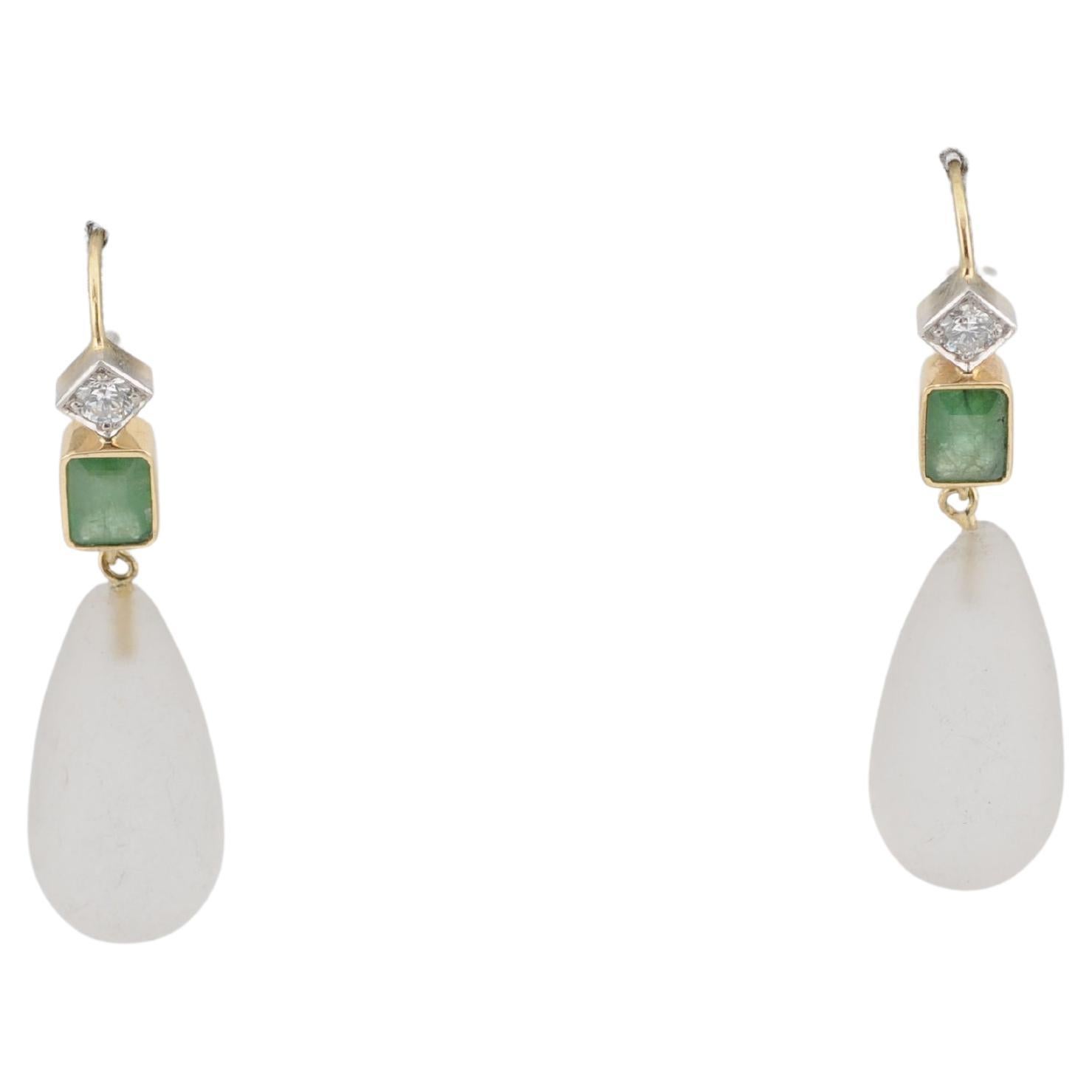 Pendientes Esmeralda de Oro, 11 g en venta