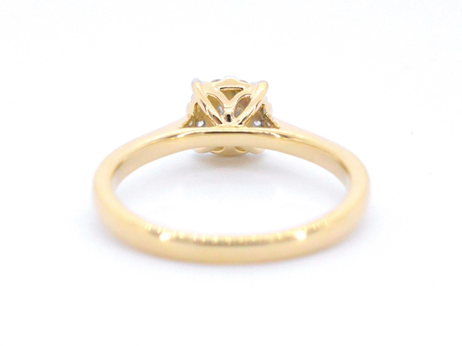 Gold Entourage Ring with Diamonds In New Condition For Sale In AMSTELVEEN, NH